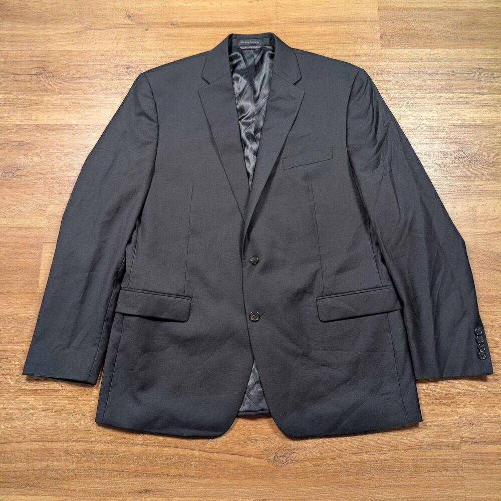 Lauren Ralph Lauren Wool Blazer Jacket Sport Coat Men's 44L Black Formal